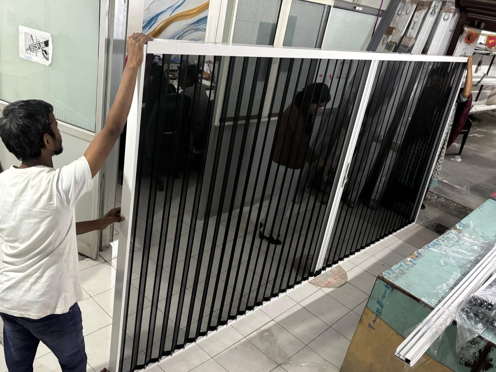 Security Pleated Mesh for doors, windows and balconies